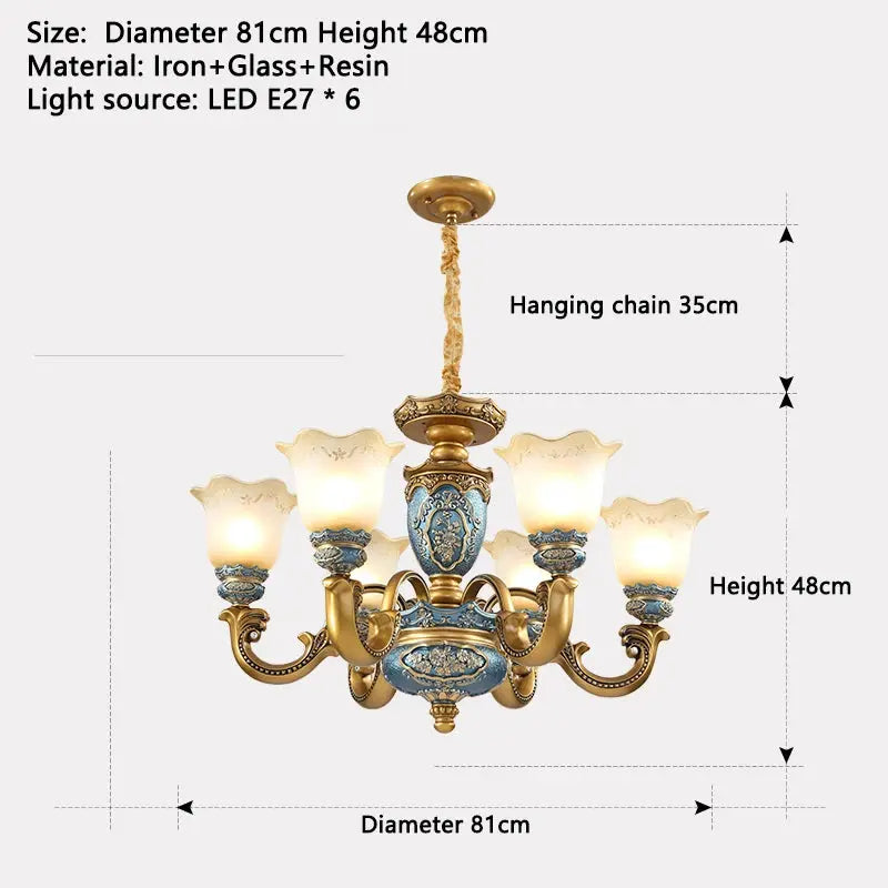 European Chandelier Mid Century Modern Lighting