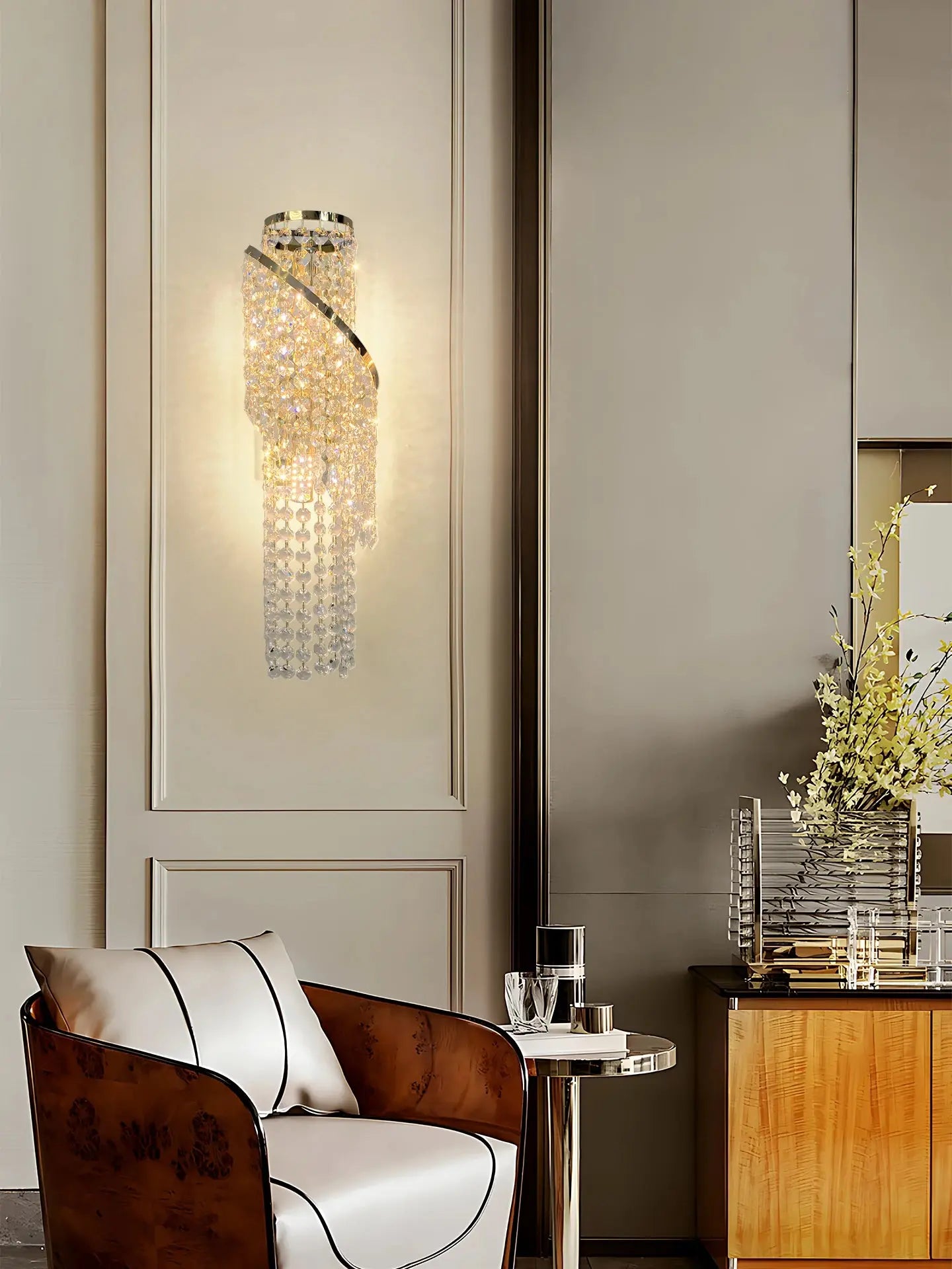 Entrance Luxury Crystal Wall Lamp