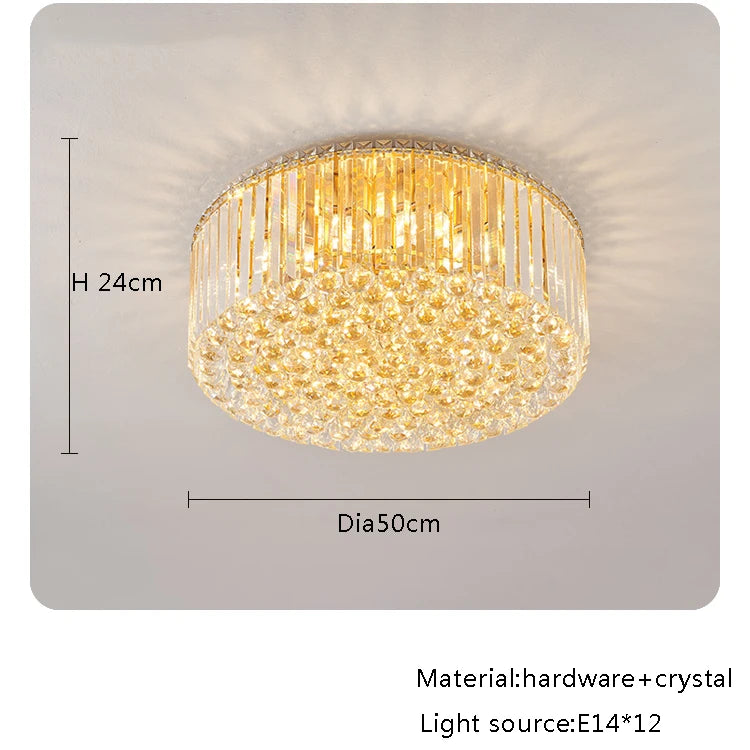Modern Round Crystal Fixture