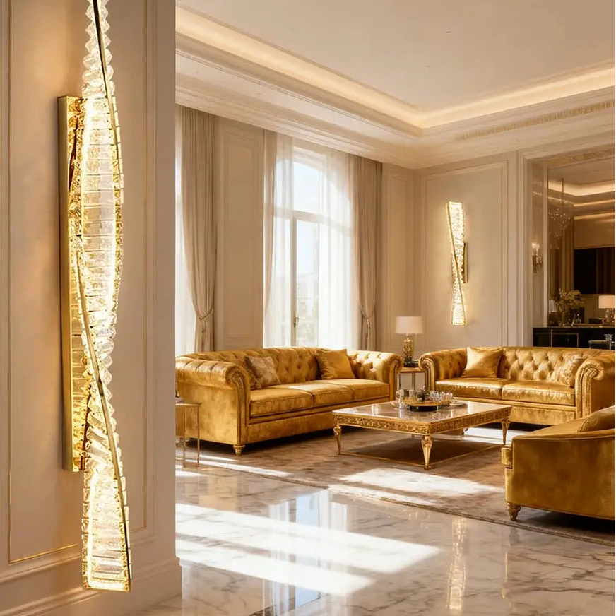 Luxury Italian Crystal Wall Sconce