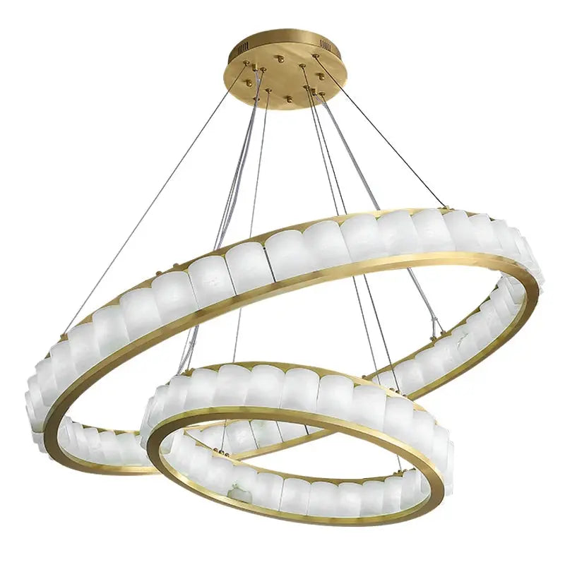 Marble Alabaster Ring Chandelier