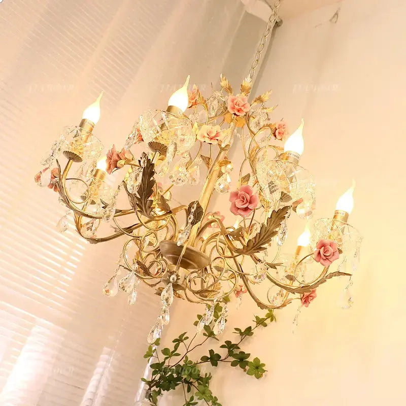 Crystal Flower French Chandelier ChandeliersLife®