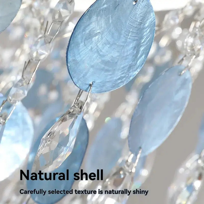 French Vintage Blue Crystal Lamp ChandeliersLife®