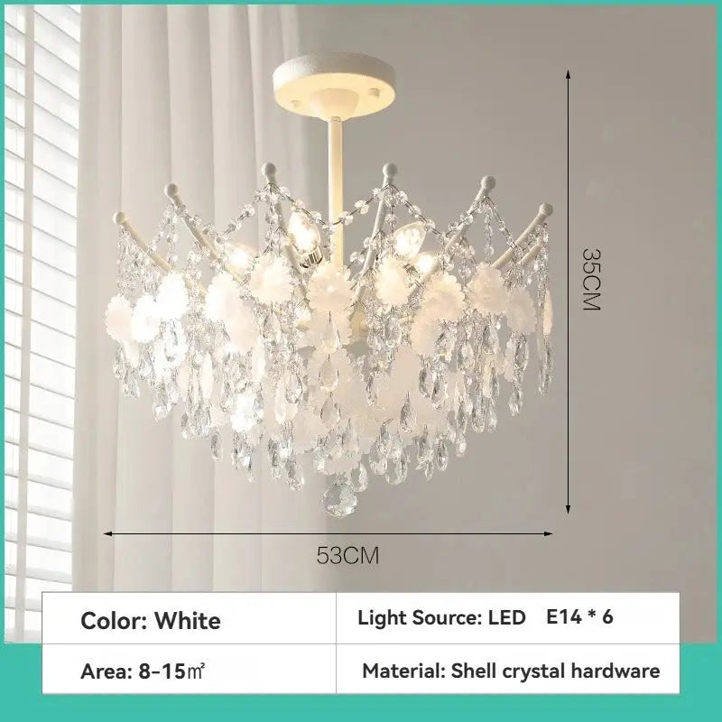 French Vintage Blue Crystal Lamp ChandeliersLife®