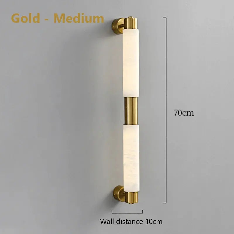 Modern Alabaster Bathroom Wall Lamp - ChandeliersLife®