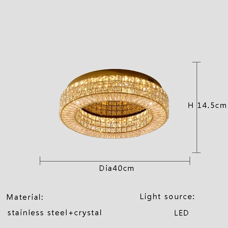 Modern Two Tier Crystal Luxury Ceiling Lights