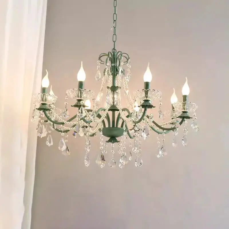 Crystal Green Glass Chandeliers ChandeliersLife®