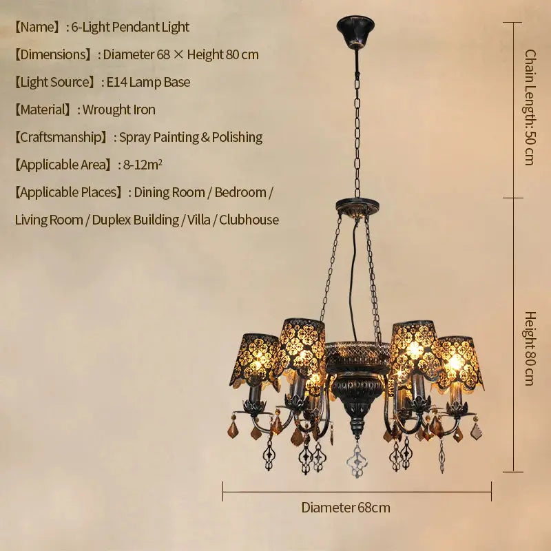 American European Style Antique Chandeliers