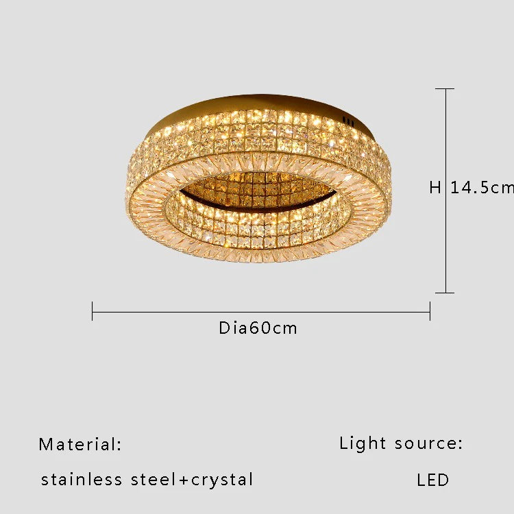 Modern Two Tier Crystal Luxury Ceiling Lights