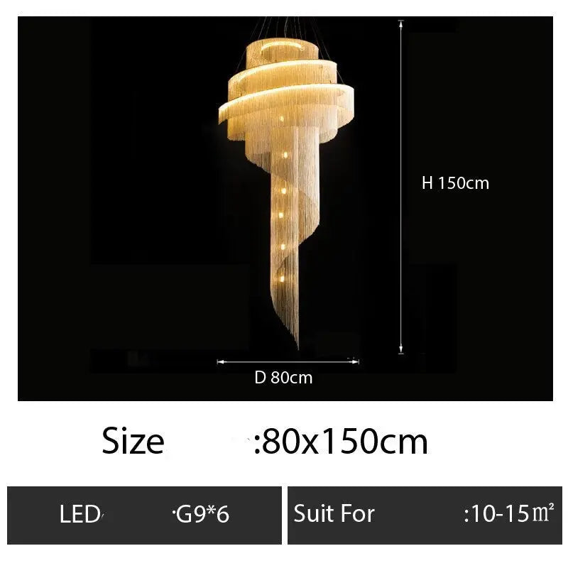 Luxury Tassel Chain Chandelier ChandeliersLife®