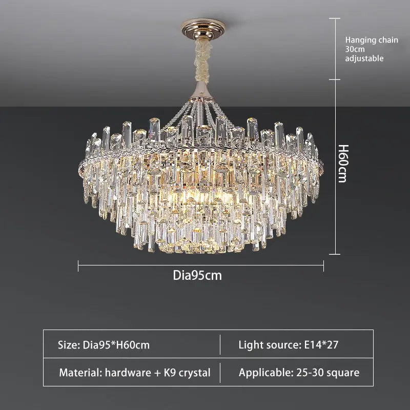 New Modern Light Crystal Chandelier ChandeliersLife®