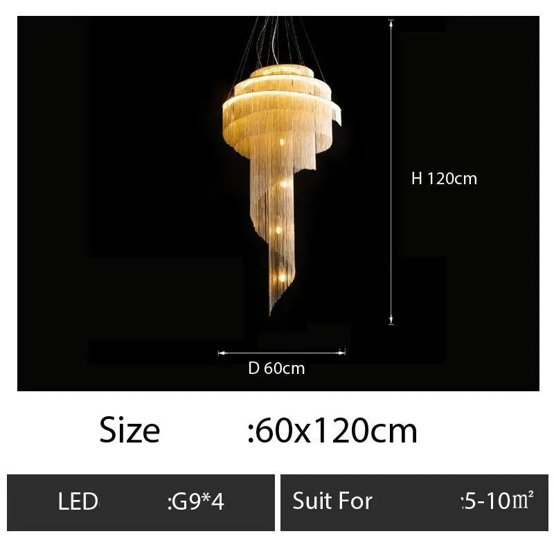 Luxury Tassel Chain Chandelier ChandeliersLife®