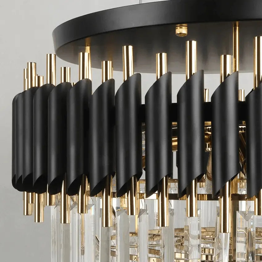 Modern Ceiling Black Crystal Chandelier ChandeliersLife®
