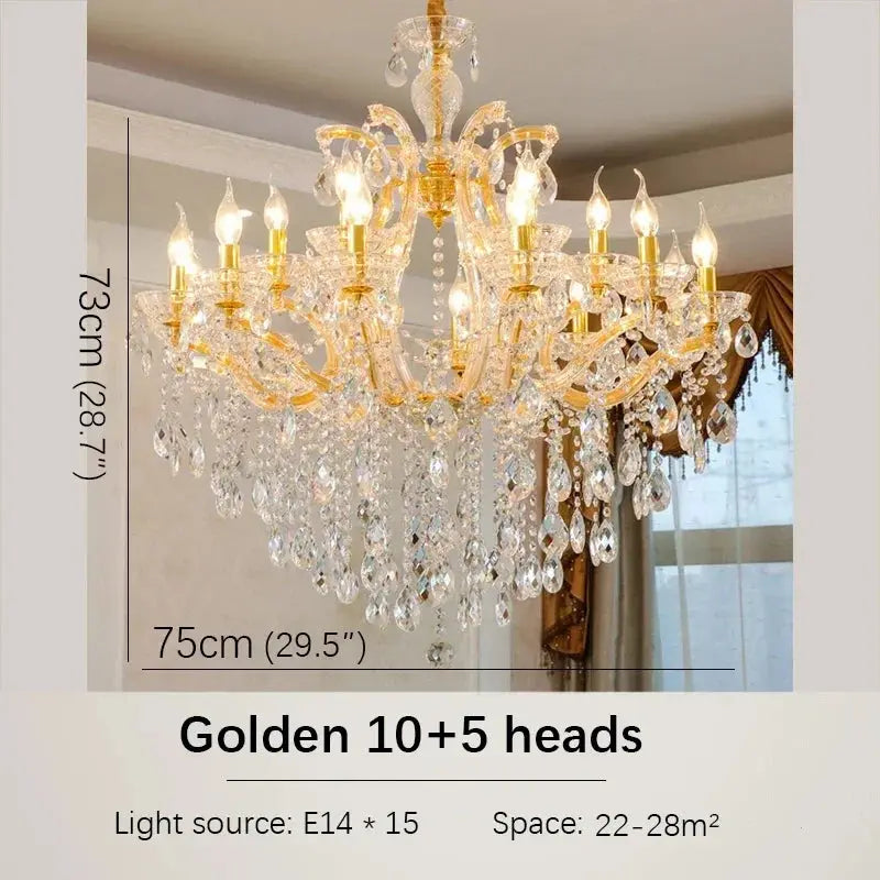 Red Luxury Crystal Chandelier