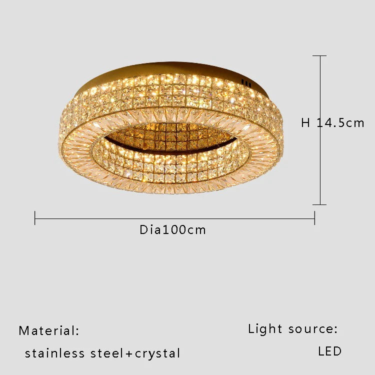 Modern Two Tier Crystal Luxury Ceiling Lights