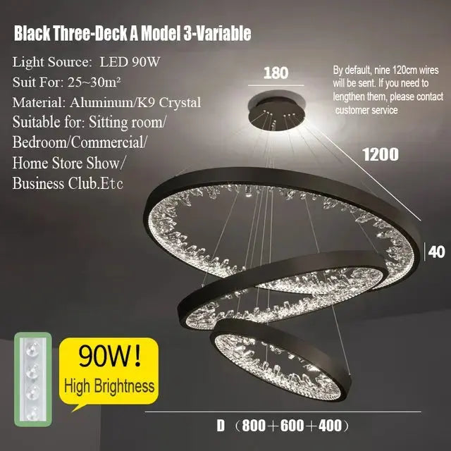Modern Luxury Circular Designer Chandelier ChandeliersLife®