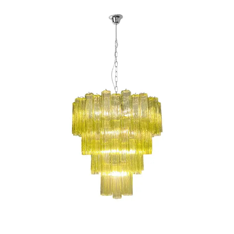 2026 New Trend Murano Collection Glass Art Dimmable LED Chandelier Hanging Lamp Suspension Luminaire Lampen For Living Room