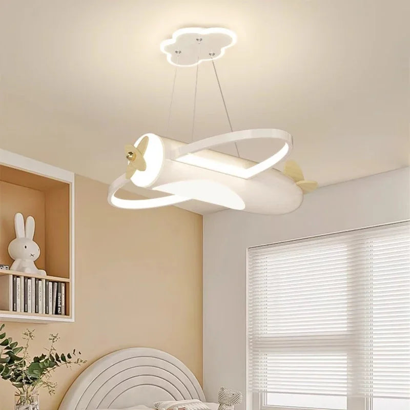 AeroWood Solid Wood Airplane Kids Room Chandelier – alternate product view 4