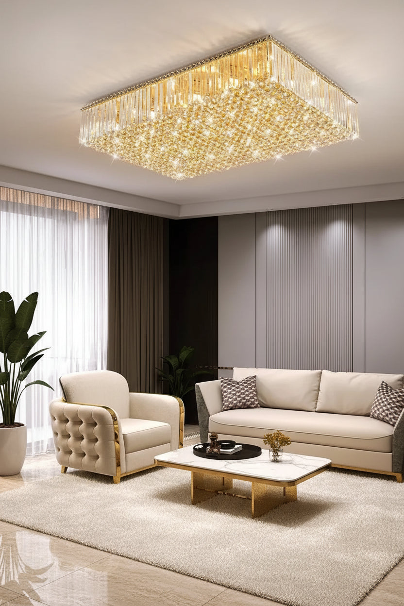 Modern Round Crystal Fixture