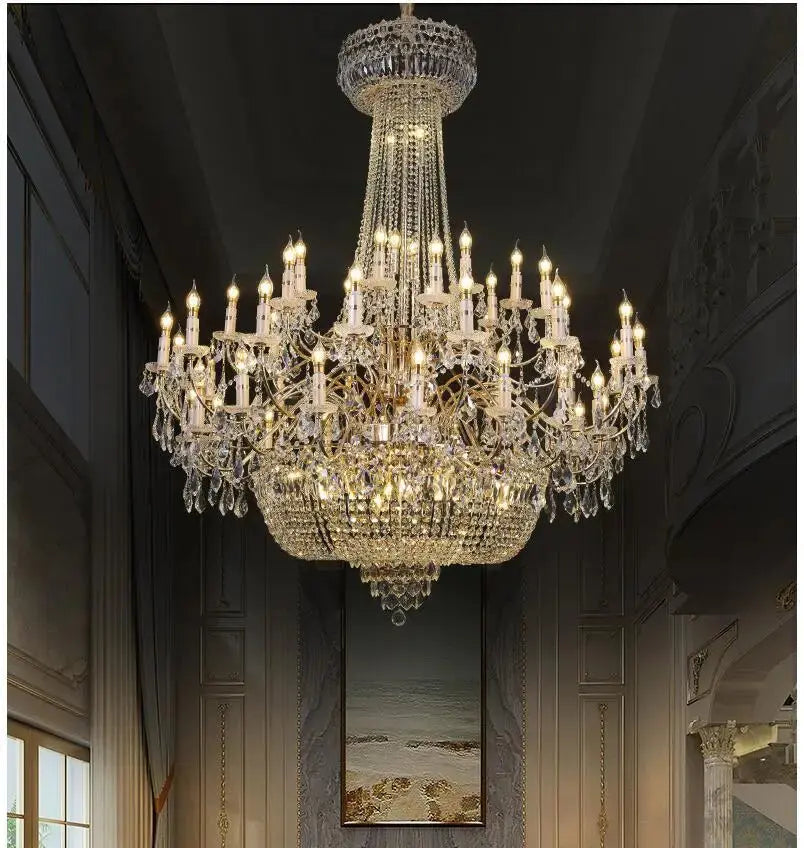 Modern Luxurious Style Crystal Pendant Lamp Golden Chrome Candle Art Living Room Restaurant Bedroom Villa 90~240V Pendant Lamps ChandeliersLife®