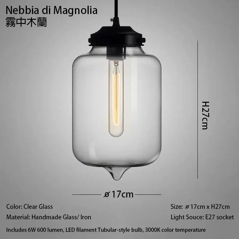 Clear Glass Pendant Light