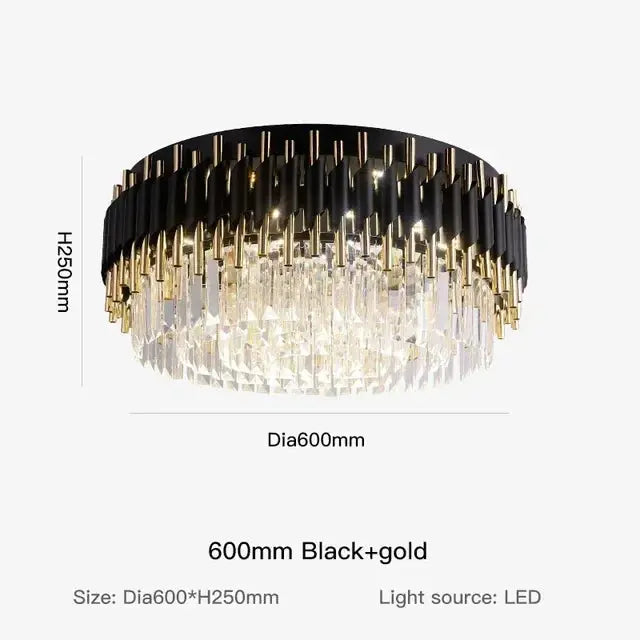 Modern Ceiling Black Crystal Chandelier ChandeliersLife®