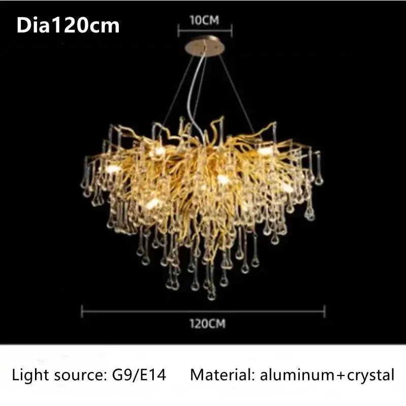 Unique Luxury Crystal Ceiling Chandelier ChandeliersLife®