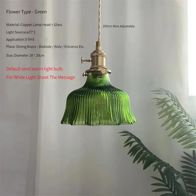 Scandinavian Green Glass Pendant Lights ChandeliersLife®