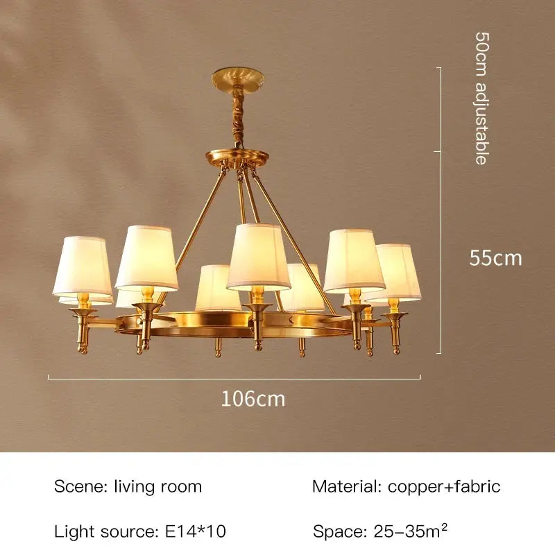 Copper Chandelier ChandeliersLife®