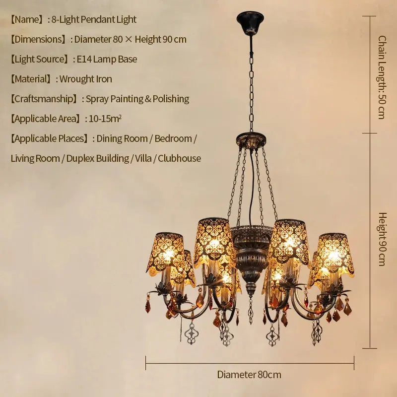 American European Style Antique Chandeliers
