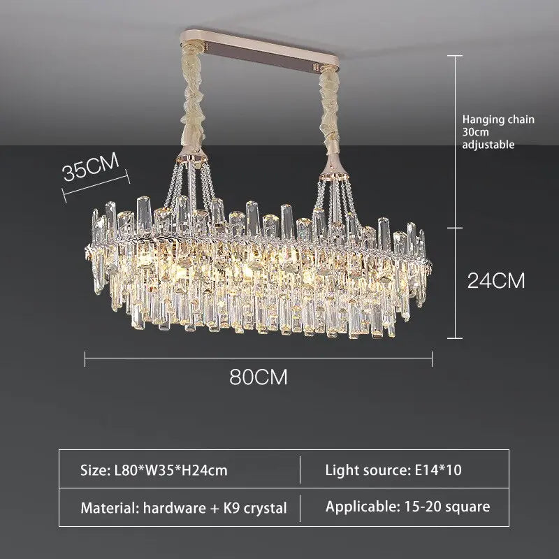 New Modern Light Crystal Chandelier ChandeliersLife®