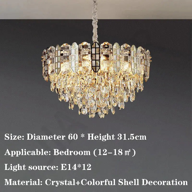 Nordic Bedroom Crystal Chandelier ChandeliersLife®