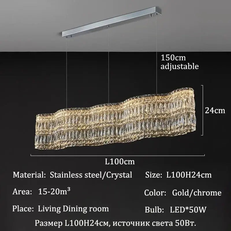 Modern Luxury LED Crystal Chandeliers Home Villa Decoration Living Dining Room Lighting Ceiling Pendant Lights Indoor Fixtures ChandeliersLife®