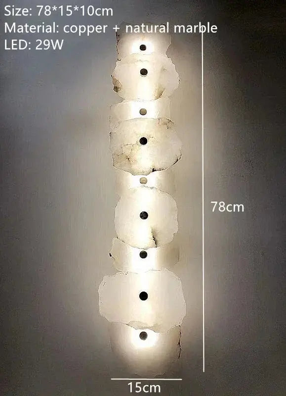 Round Ceiling Marble Wall Lights