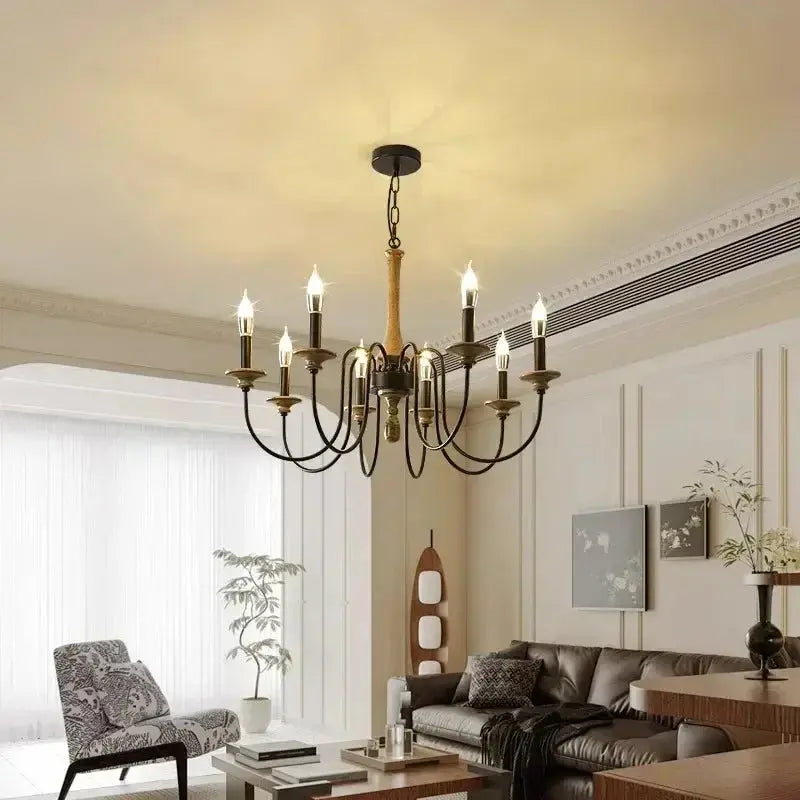Nordic Retro Solid Wood Chandeliers ChandeliersLife®