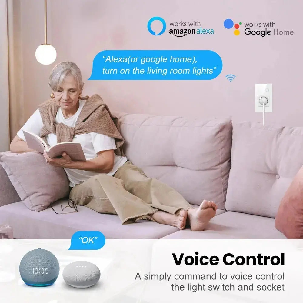 Alexa Google Home WIFI Smart Plug UK ChandeliersLife®
