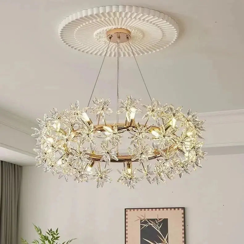 Designer Scandinavian Crystal Chandelier