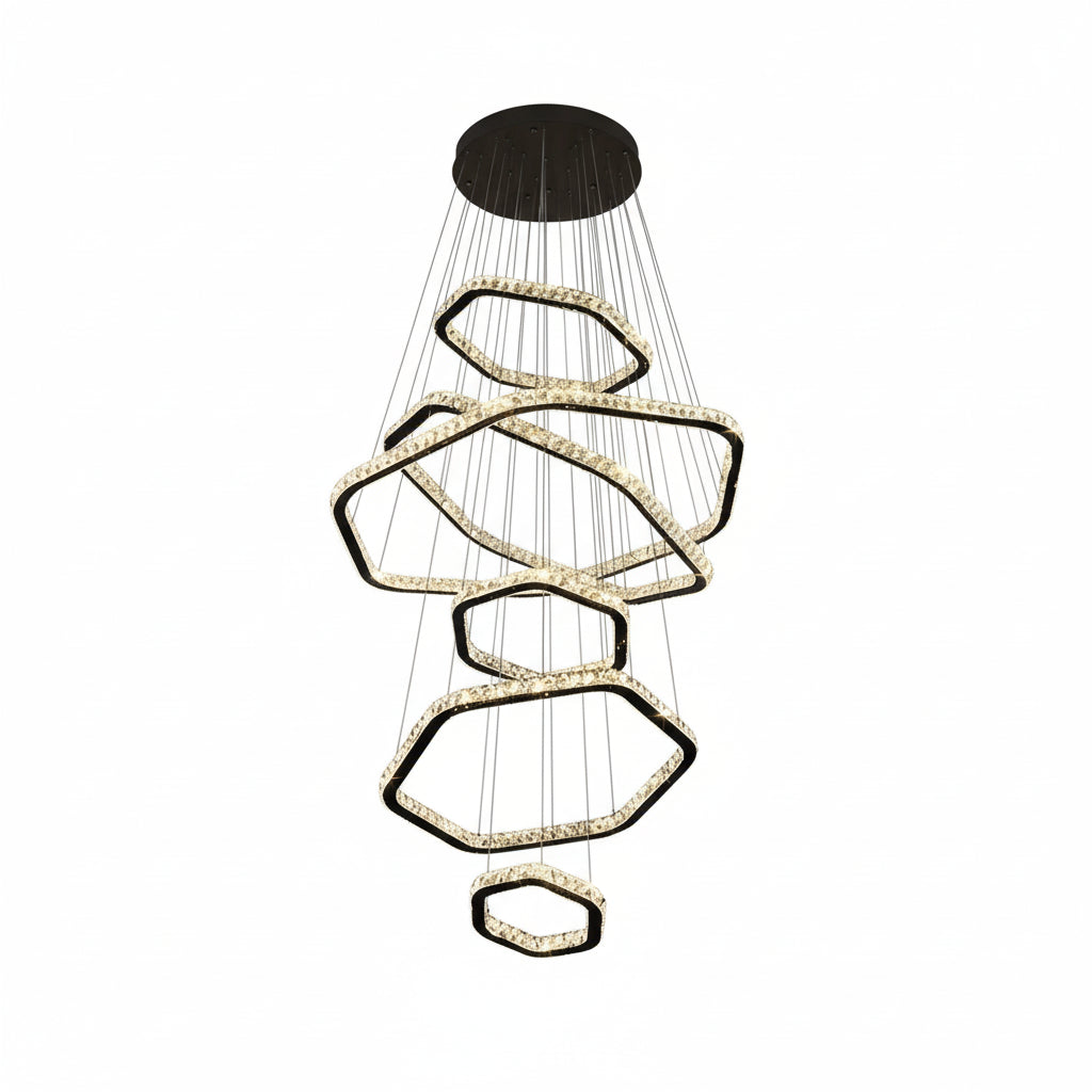 Modern Home Decoration Stair Crystal Chandelier ChandeliersLife®