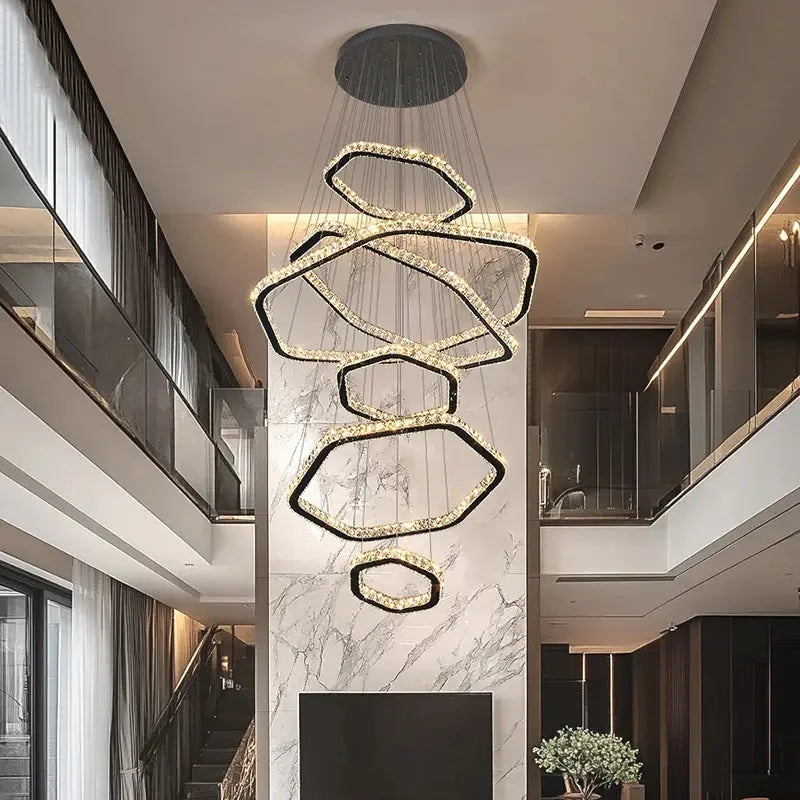 Modern Home Decoration Stair Crystal Chandelier ChandeliersLife®