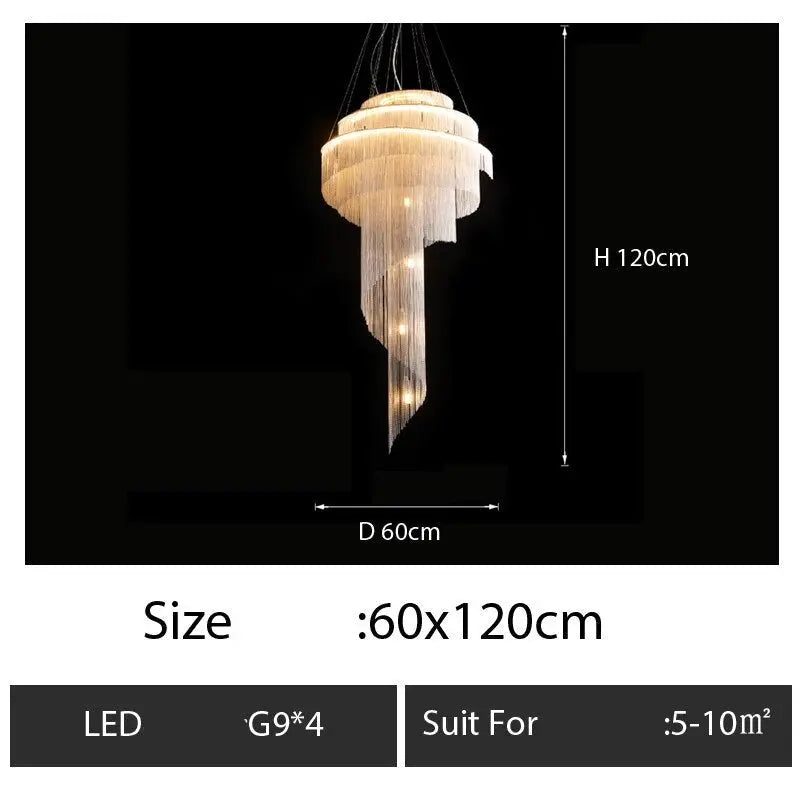 Luxury Tassel Chain Chandelier ChandeliersLife®