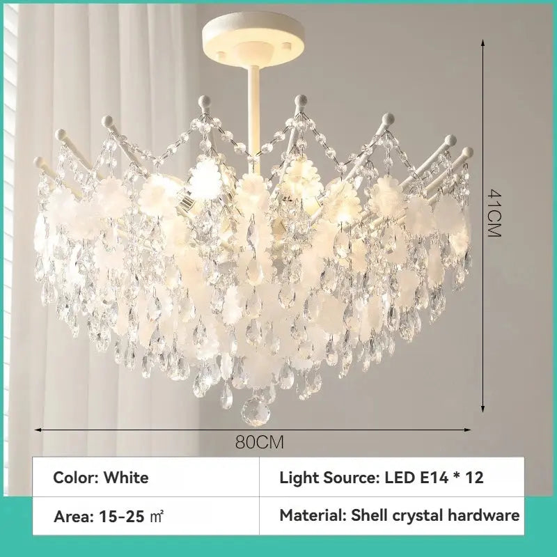 French Vintage Blue Crystal Lamp ChandeliersLife®