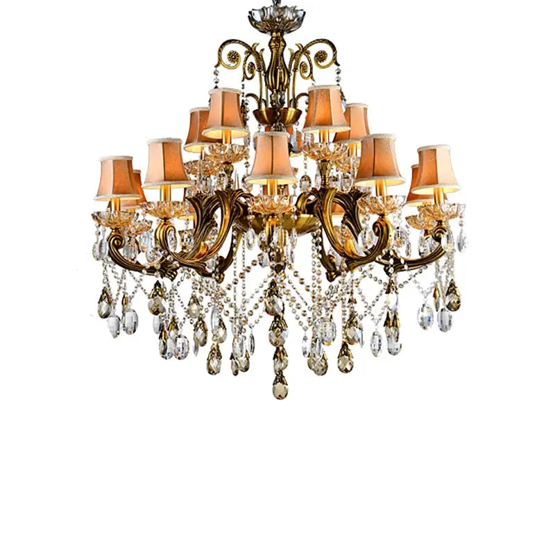 Bronze Finished Antique Crystal Chandelier ChandeliersLife®