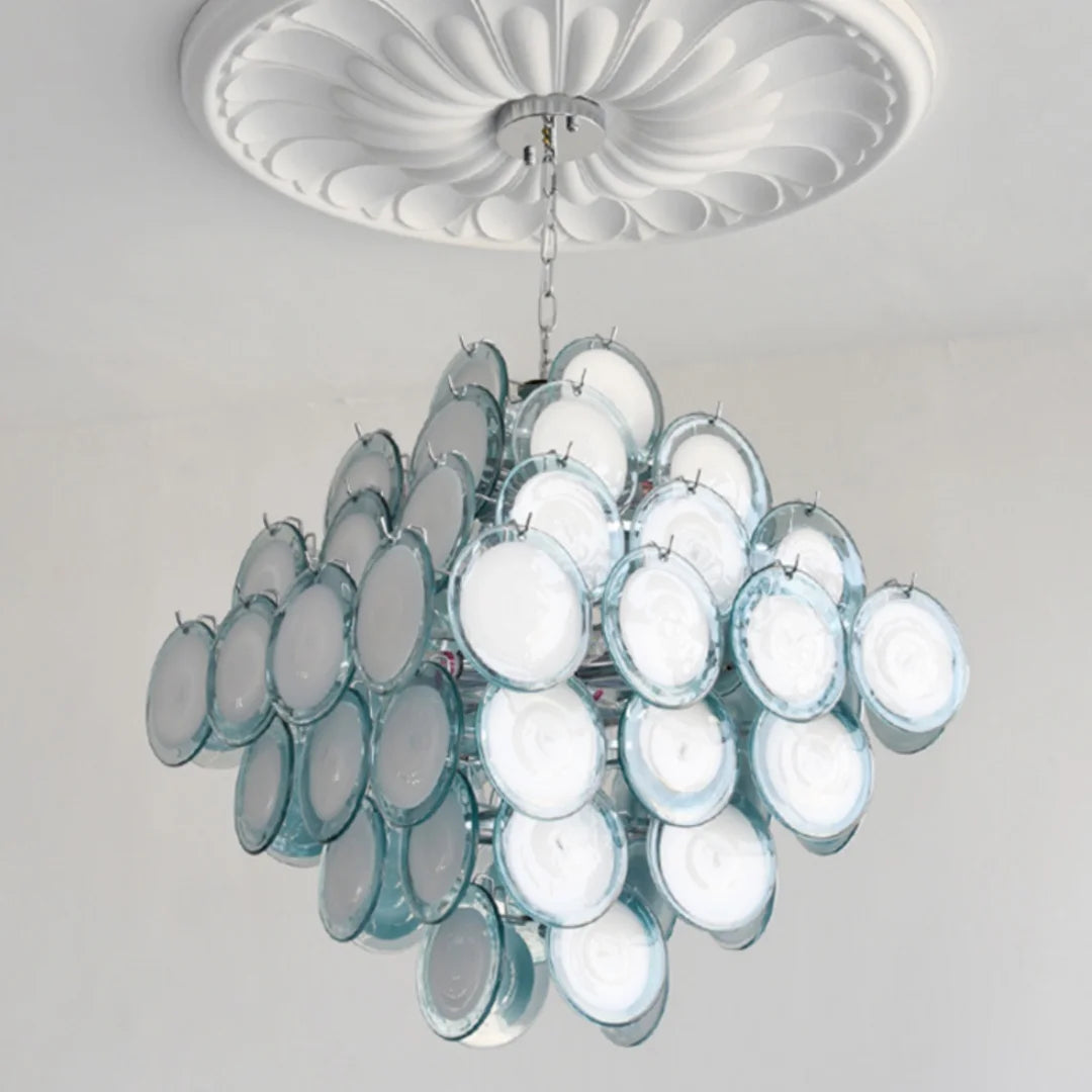 Fiora Murano-inspired Petal Glass chandelier, product gallery image 10 of 12