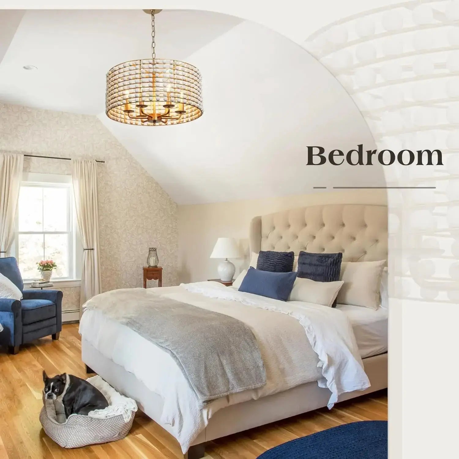 Boho Wood Farmhouse Chandelier ChandeliersLife®