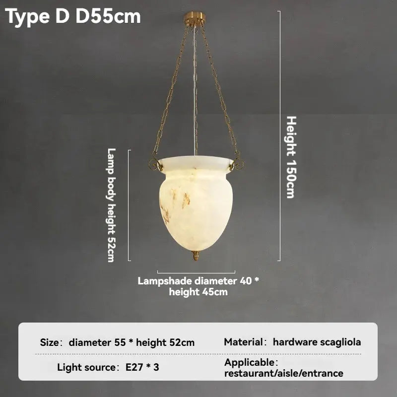 White Artistic Marble Chandelier For Dining Room ChandeliersLife®