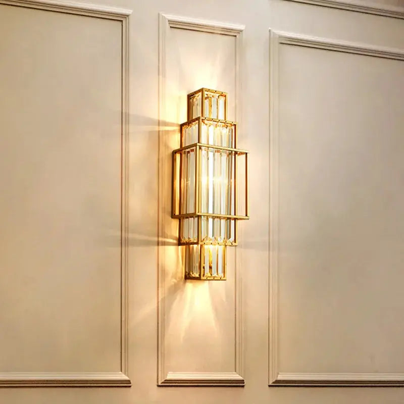 Modern Minimalist Luxury Glass Crystal Wall Lamp ChandeliersLife®