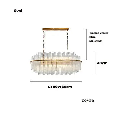 Crystal Designer Oval Round Chandelier ChandeliersLife®