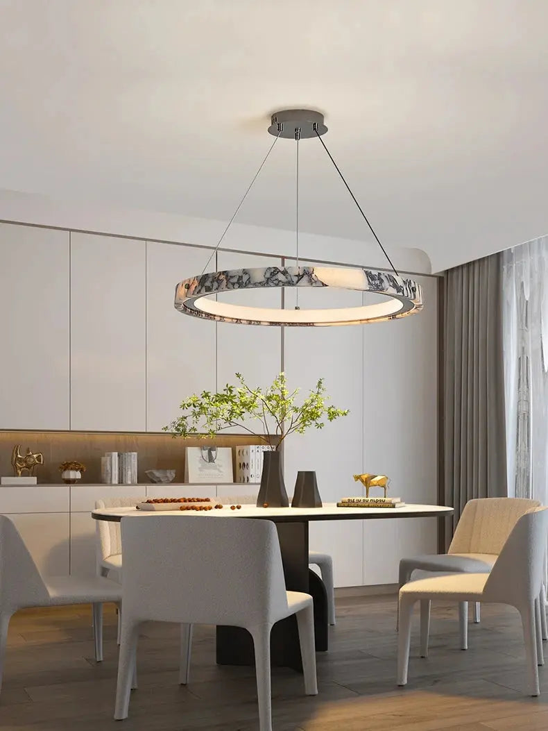 Italian Style Marble Ring Bedroom Chandelier ChandeliersLife®