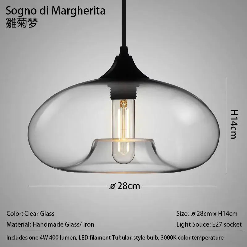 Clear Glass Pendant Light