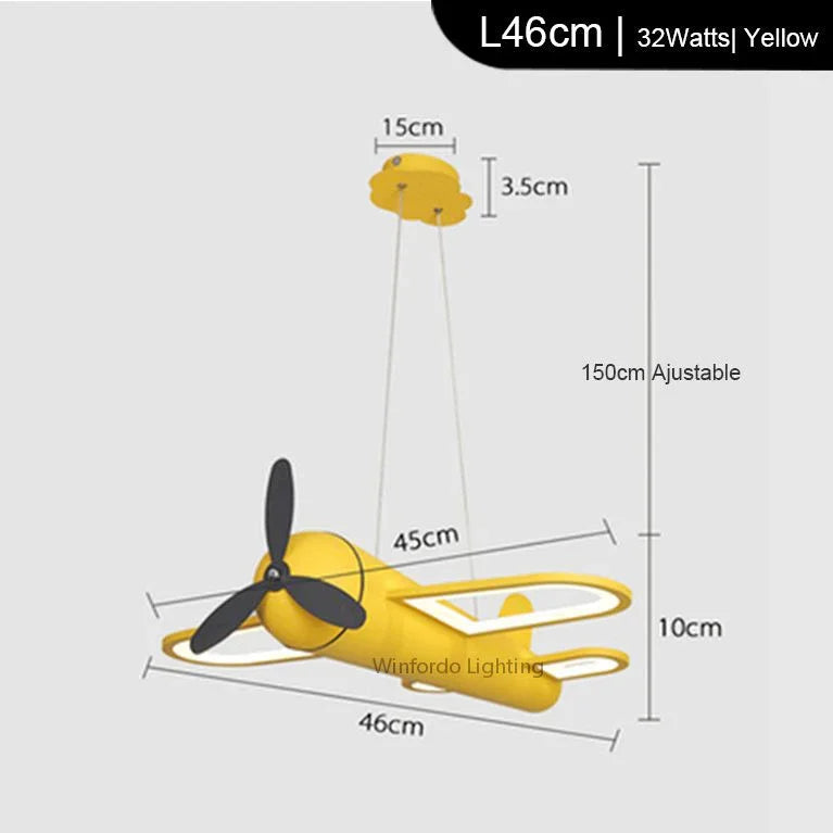 Aviator Modern Airplane LED Kids Room Chandelier – alternate product view 8